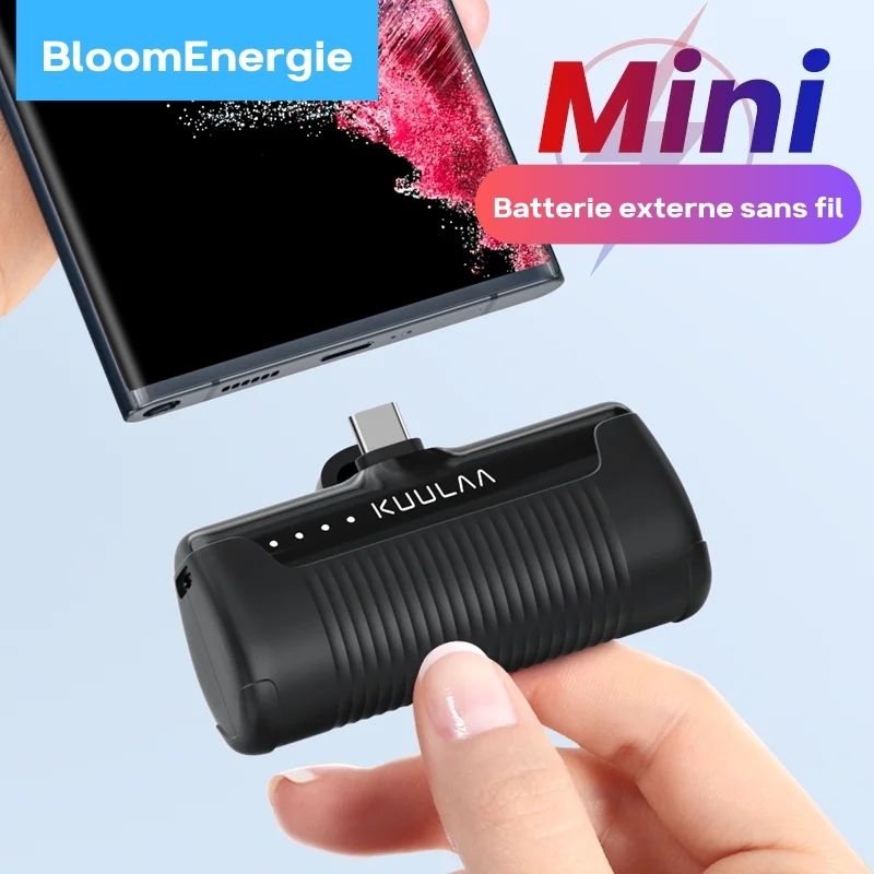 Batterie externe portable sans fil - BloomEnergie
